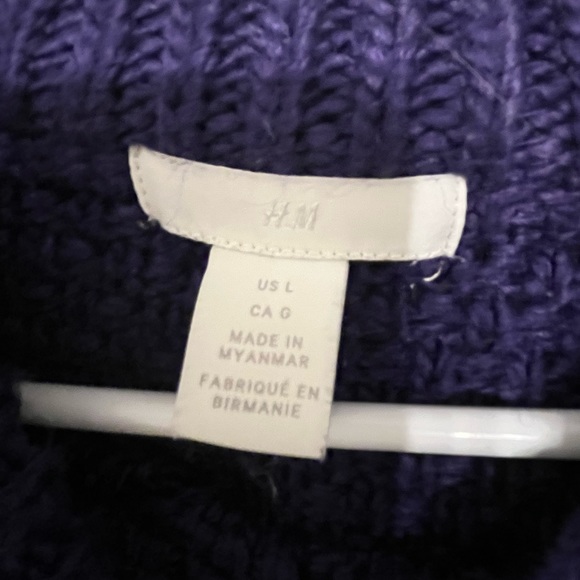 Knitted purple sweater - Picture 1 of 3